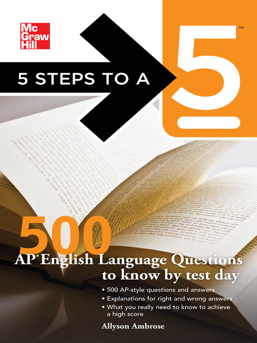 Title details for 500 AP English Language Questions to Know by Test Day by Allyson Ambrose - Available